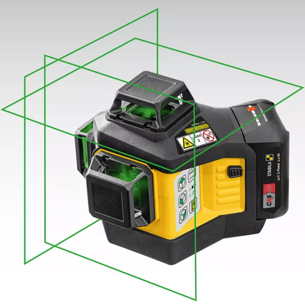 Stabila LAX 600 G Green Beam Multi-Line Laser (7-Piece Kit)