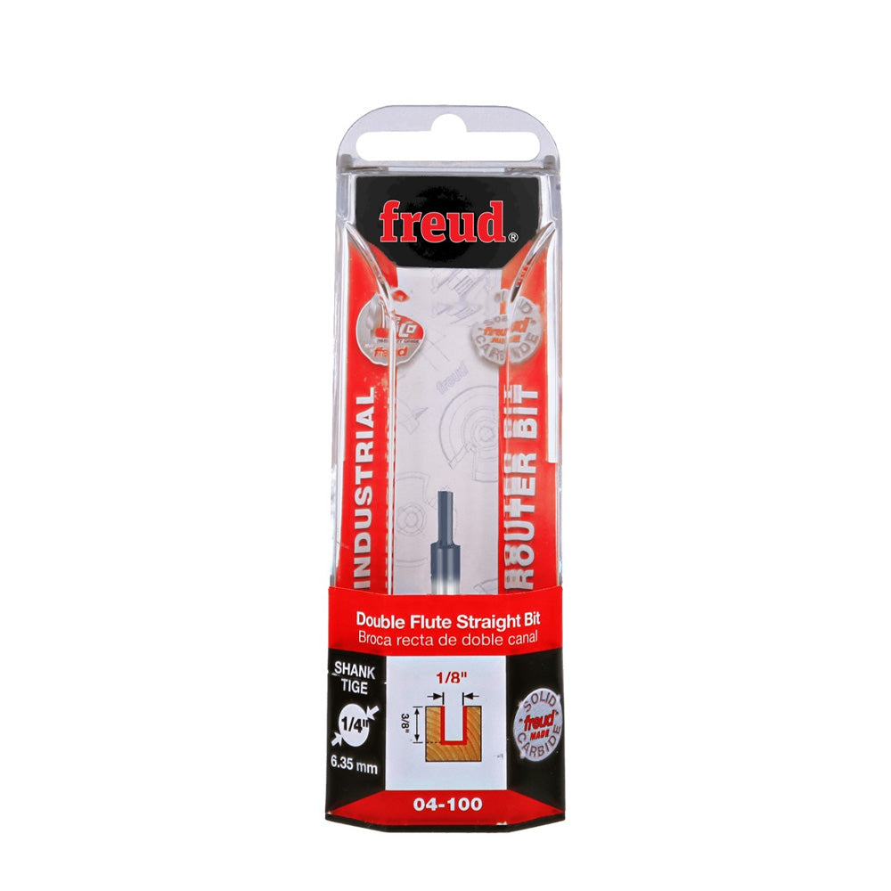 Freud Double Flute Straight Bit 1/4