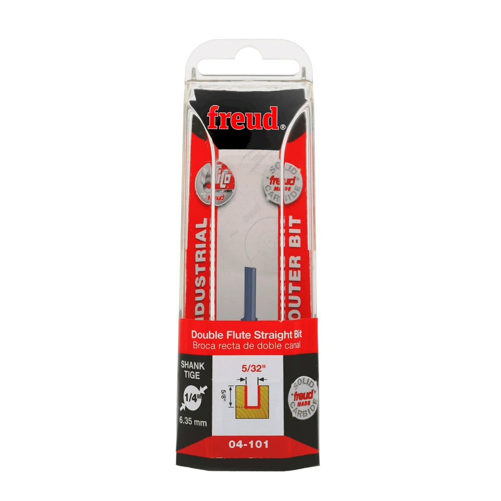 Freud Double Flute Straight Bit 1/4