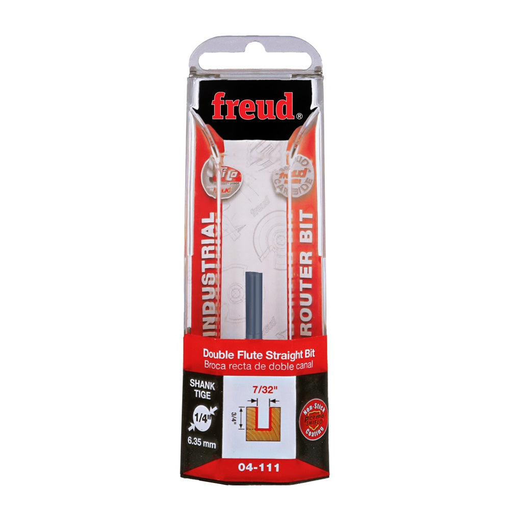 Freud Double Flute Straight Bit 1/4