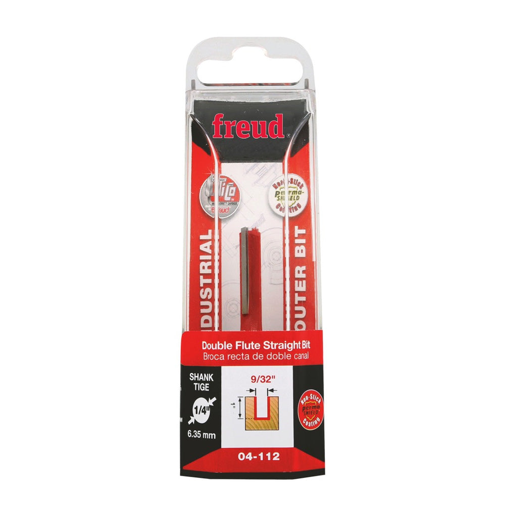Freud Double Flute Straight Bit 1/4