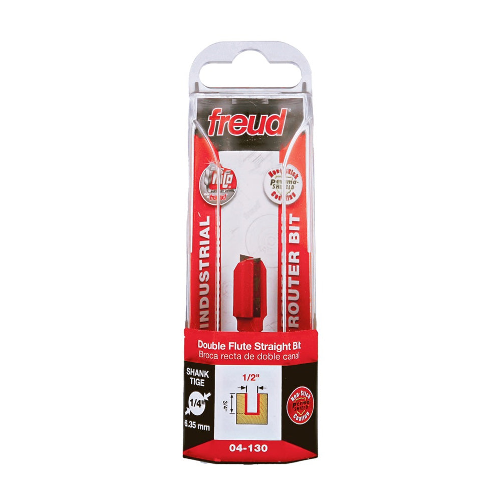 Freud Double Flute Straight Bit 1/4