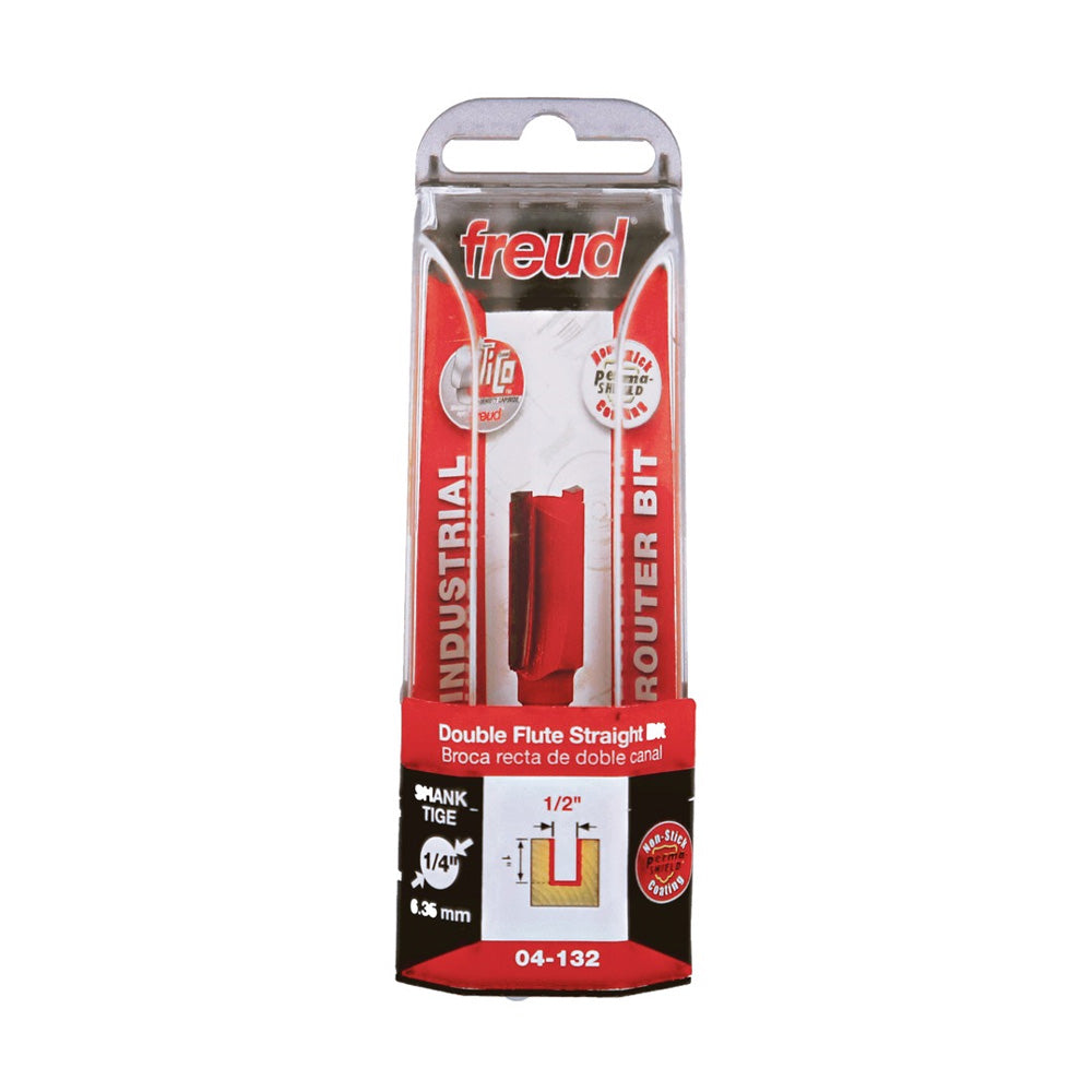 Freud Double Flute Straight Bit 1/4