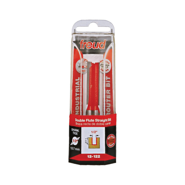 Freud Double Flute Straight Bit 1/2" SH, 1/2" D, 1-1/2" CL