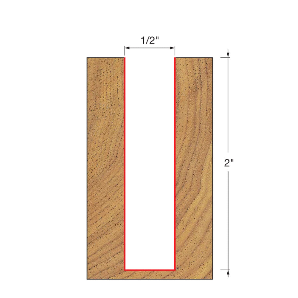 Freud Double Flute Straight Bit 1/2