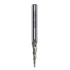 CMT 3 Flute Upcut 5.4° Tapered Ball Nose Spiral Router Bit 1/4" SH x 1/16" D