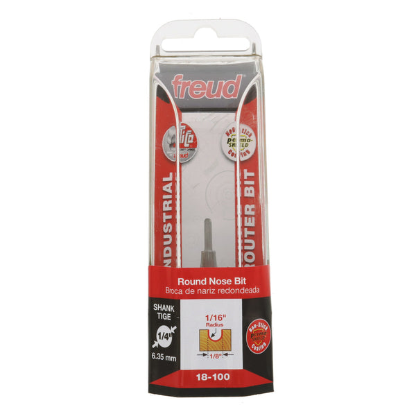 Freud Round Nose Bit 1/4" Shank x 1/16" Radius