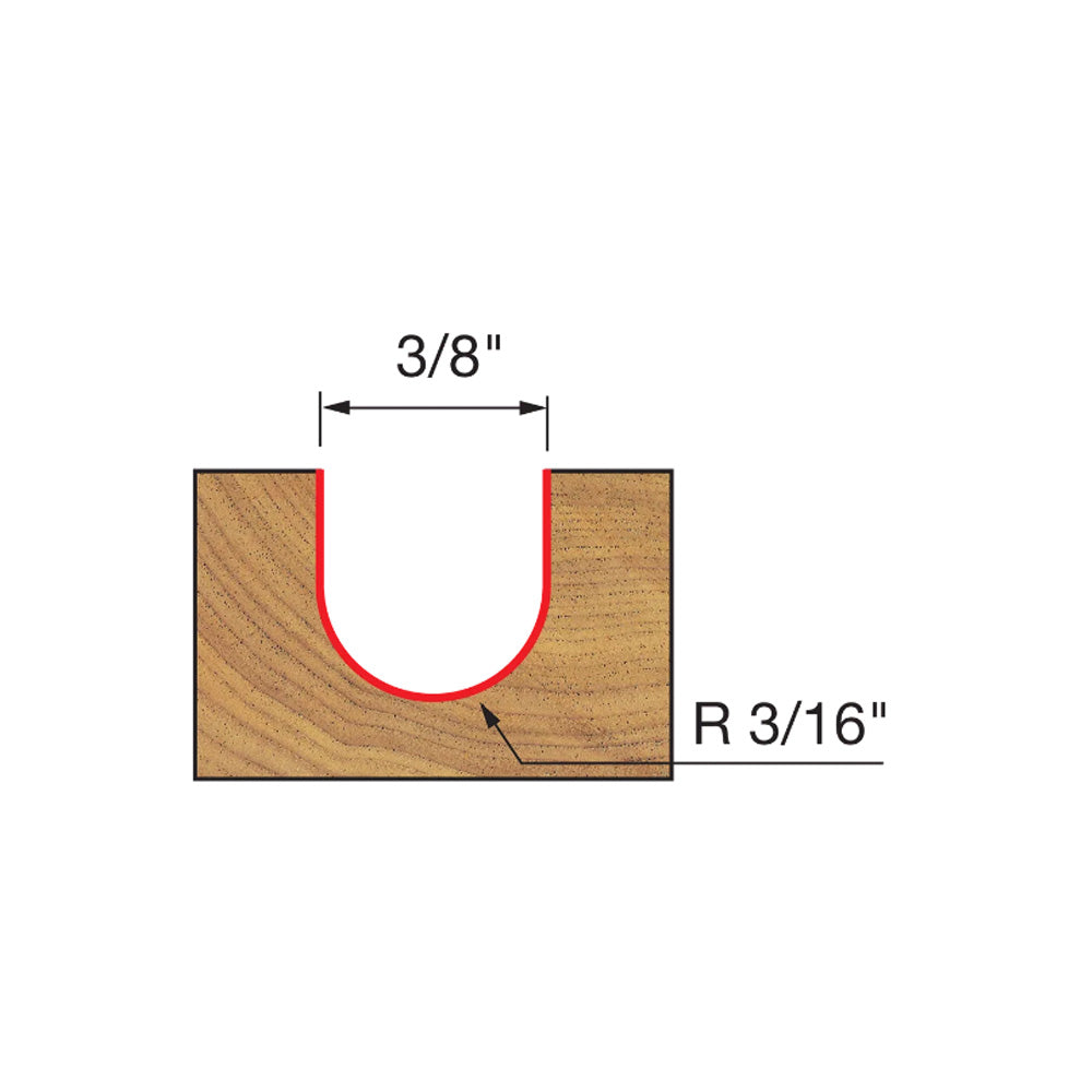 Freud Round Nose Bit 1/4