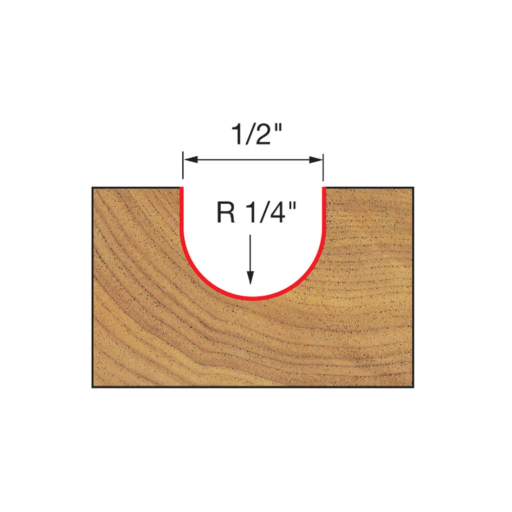 Freud Round Nose Bit 1/4