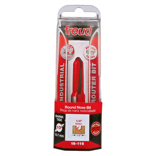 Freud Round Nose Bit 1/2" Shank x 1/4" Radius