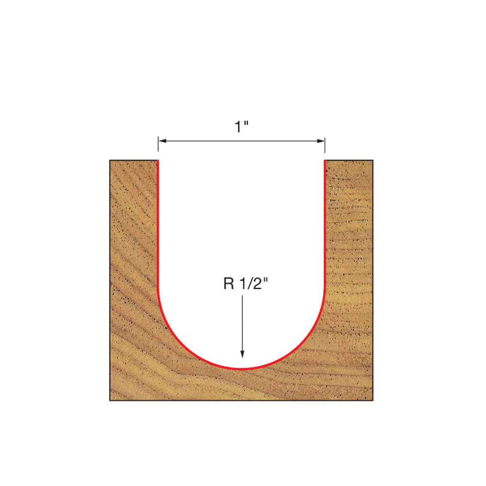 Freud Round Nose Bit 1/2
