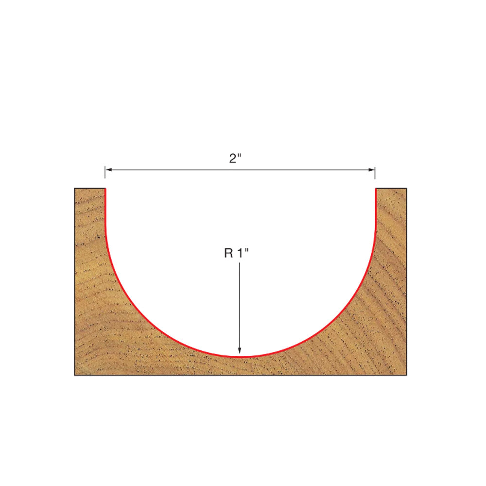 Freud Round Nose Bit 1/2