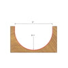 Freud Round Nose Bit 1/2" Shank x 1" Radius