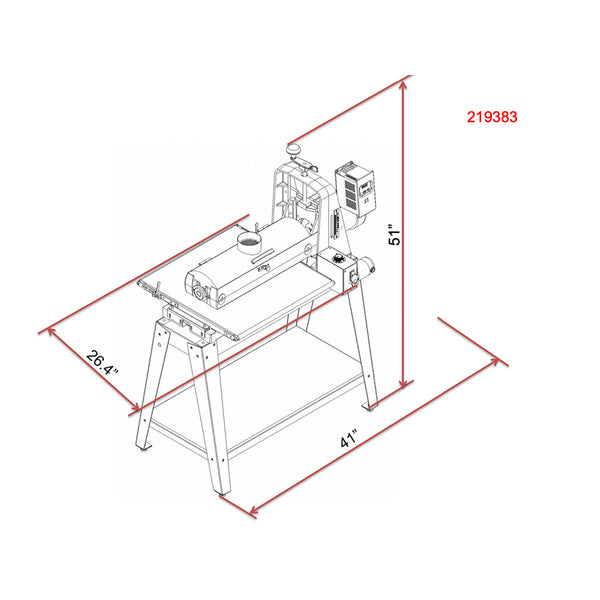 SuperMax 19-38 Combination Brush/Drum Sander