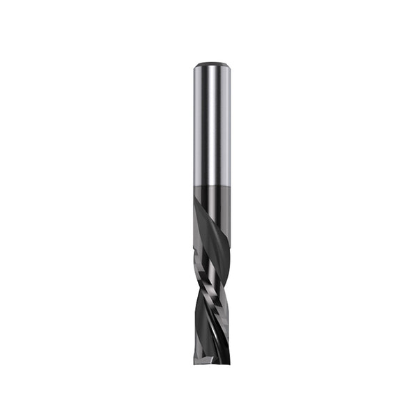 CMT 2 Flute Down Cut Router Bit w/DLCS Chrome Coating 1/4" SH, 1/4" D, 3/4" CL