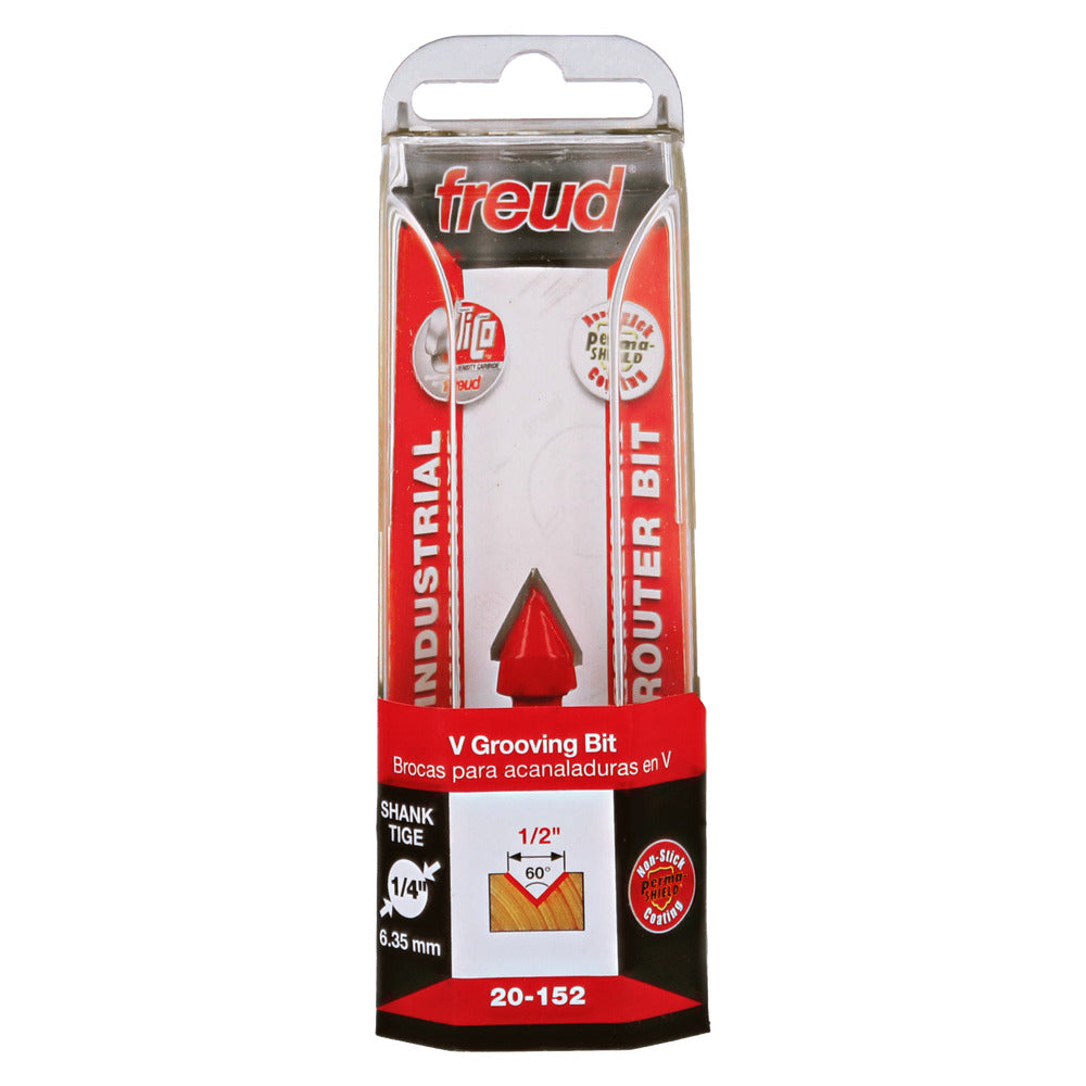 Freud 60° V Grooving Bit 1/4