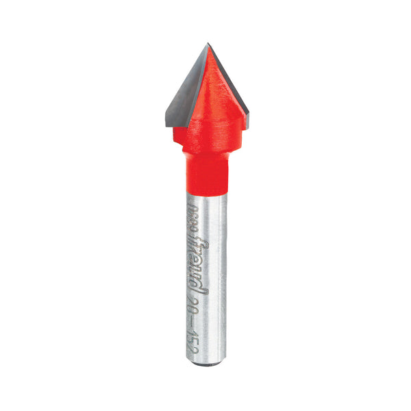 Freud 60° V Grooving Bit 1/4" SH, 1/2" D, 1/2" CL