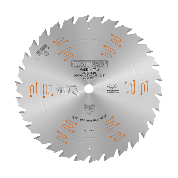 CMT Industrial 10" x 30T Heavy-Duty Glue Line Rip Blade
