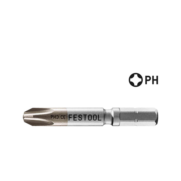 Festool #3 Phillips 2" Centrotec Driver Bits PH 3-50 (2 Pack)