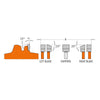 CMT 8" Locked Dado Pro Set (SawStop Compatible)