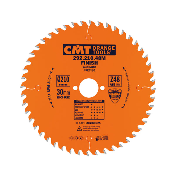 CMT Industrial Finish Track Saw Blade 210mm x 48T