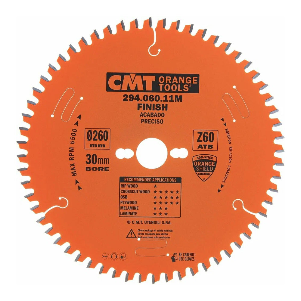 CMT Fine Cut-Off Saw Blade for Festool Kapex 260mm x 60T
