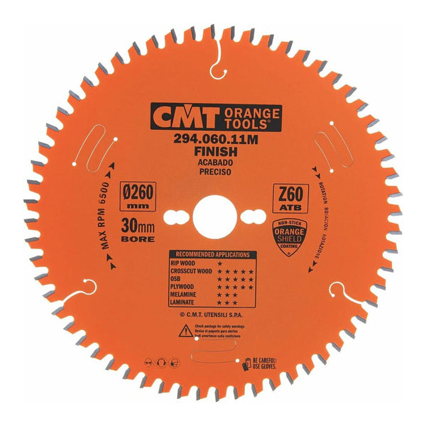 CMT Fine Cut-Off Saw Blade for Festool Kapex 260mm x 60T