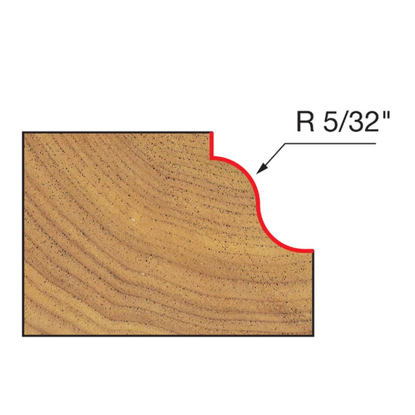 Freud Roman Ogee Bit 1/2" SH, 1-15/16" D, 1/2" CL