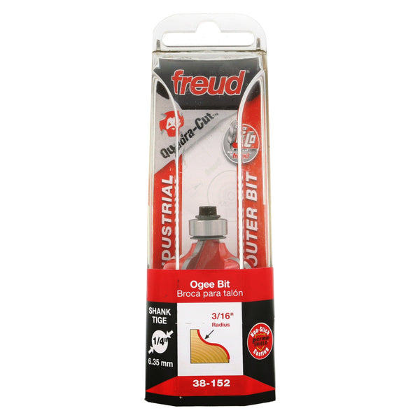 Freud Ogee Bit 1/4" Shank x 3/16" Radius
