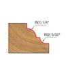 Freud Classical Cove & Bead Bit 1/4" SH, 1-5/8" D, 5/8" CL