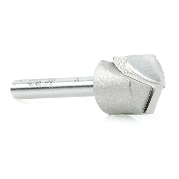 Amana 135° Double Edge Folding V-Groove Router Bit