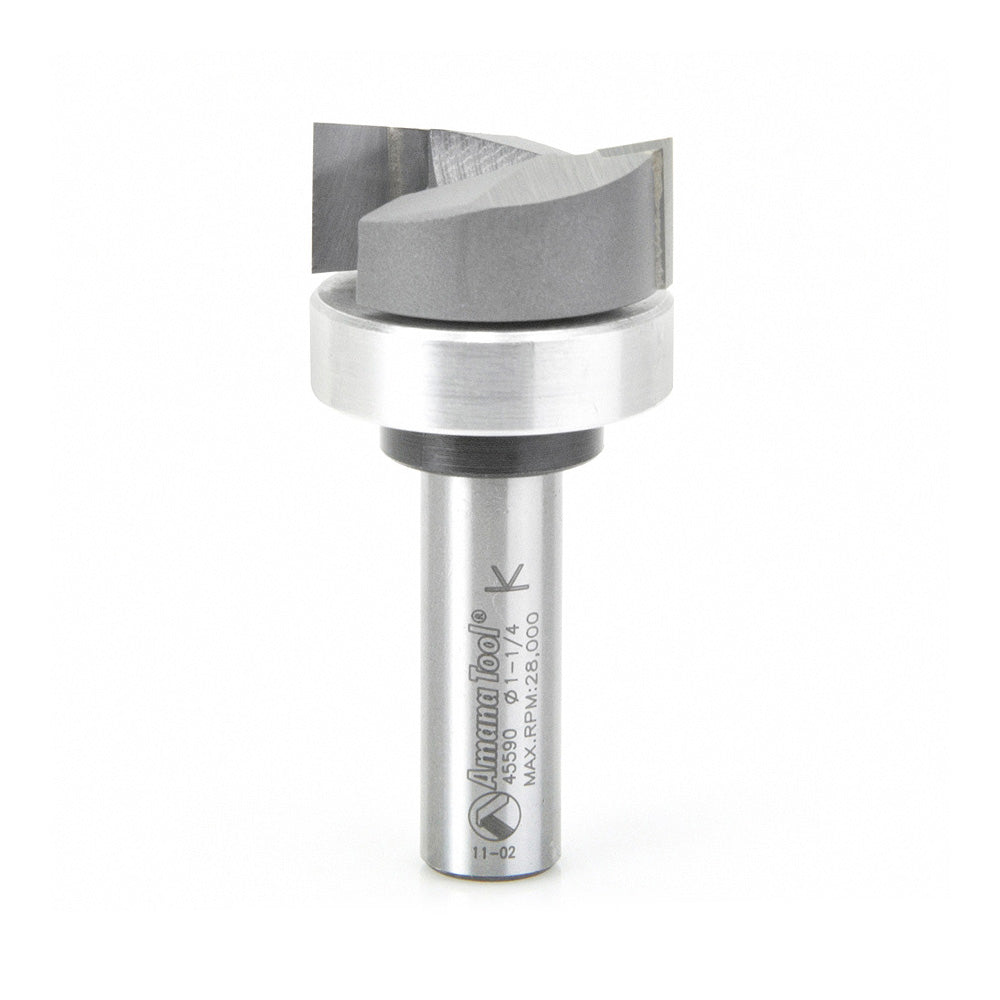 Amana Carbide Tipped Mortising Bit with Upper BB 1/2