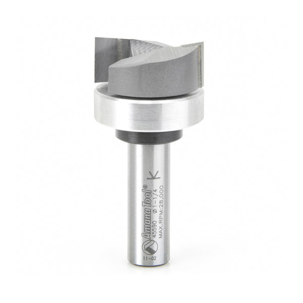 Amana Carbide Tipped Mortising Bit with Upper BB 1/2" SH, 1-1/4" D, 1/2" CL*
