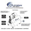 California Air Tools 4620AC Air Compressor 2hp (4.6 Gal. Aluminum Twin Tanks)