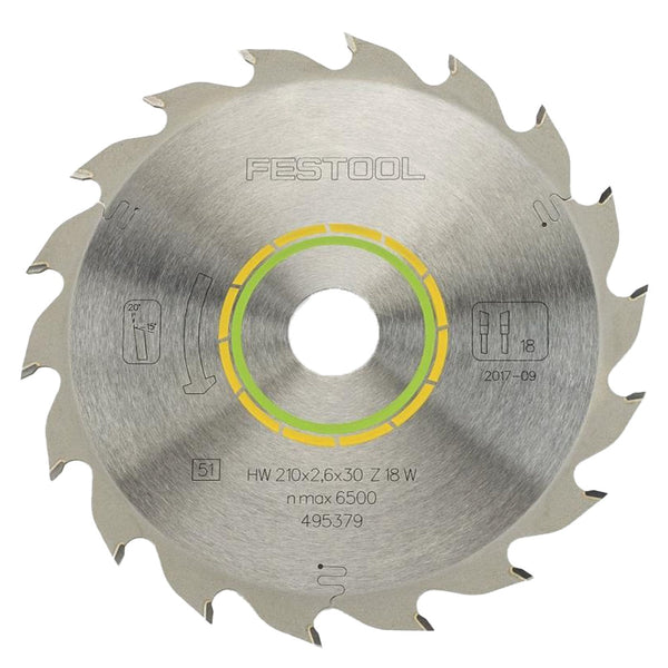 Festool Saw Blade Standard, 18 Teeth, For TS 75 (2.6 mm Kerf)