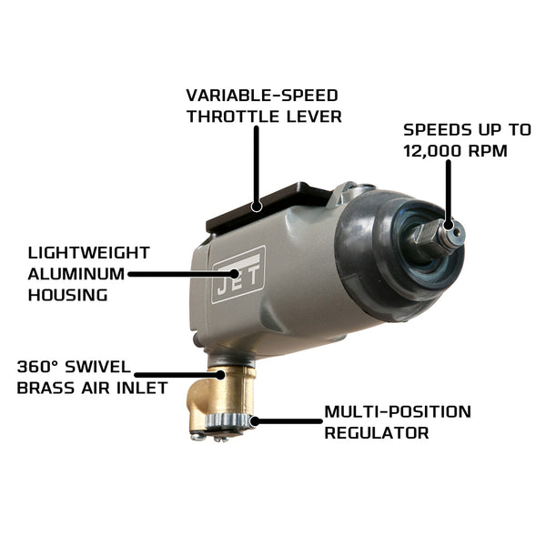 JET JAT-100 3/8" Butterfly Pneumatic Impact Wrench