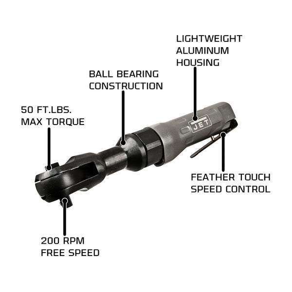 JET JAT-301 3/8" Pneumatic Ratchet