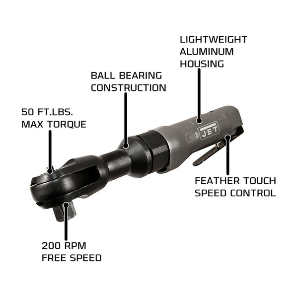 JET JAT-302 1/2" Pneumatic Ratchet