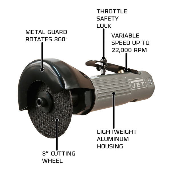 JET JAT-930 3" Pneumatic Cut-Off Tool