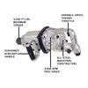 JET JAT-5000 1-1/2" D-Handle Pneumatic Impact Wrench