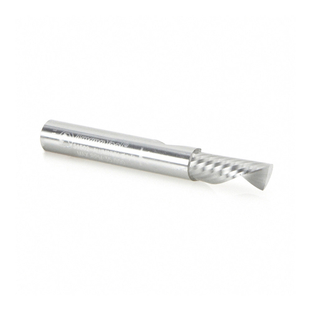 Amana Solid Carbide Spiral 'O' Flute CNC Bit, Aluminum Cutting 1/4
