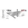 Amana Solid Carbide Spiral 'O' Flute CNC Bit, Aluminum Cutting 1/4" SH, 1/4" D, 5/8" CL*