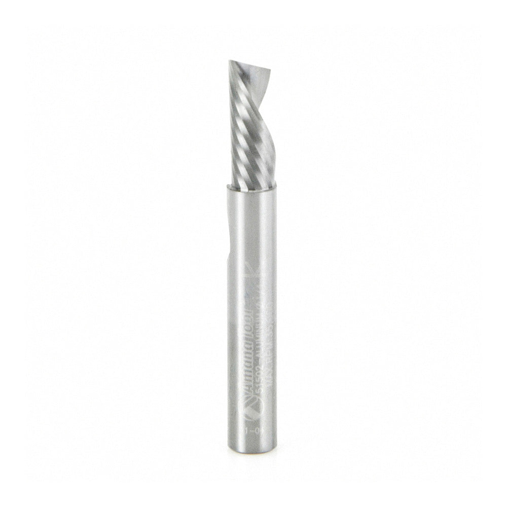 Amana Solid Carbide Spiral 'O' Flute CNC Bit, Aluminum Cutting 1/4