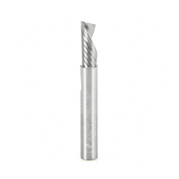 Amana Solid Carbide Spiral 'O' Flute CNC Bit, Aluminum Cutting 1/4" SH, 1/4" D, 5/8" CL*