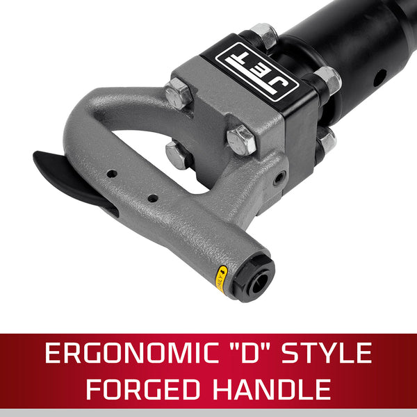 JET JCT-3621 3" Stroke Hex Shank 4-Bolt Pneumatic Chipping Hammer (D Handle)