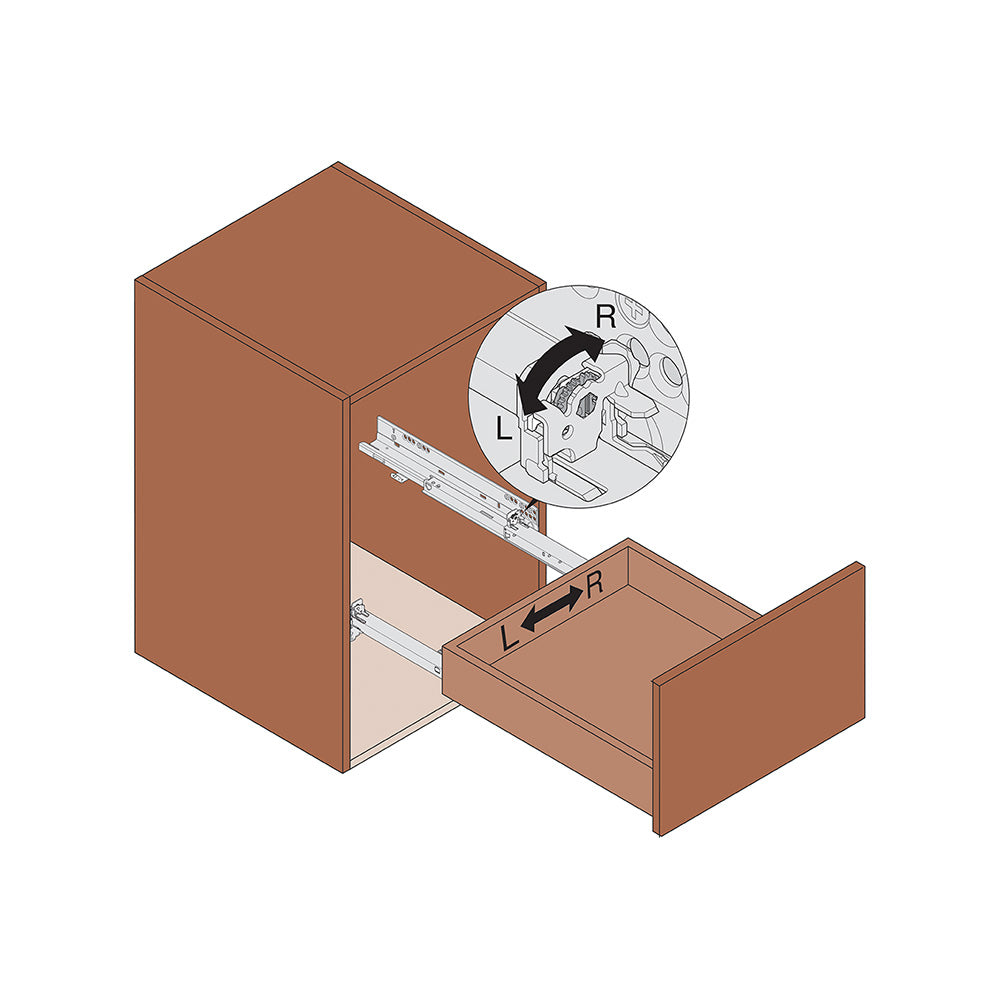 Blum TANDEM BLUMOTION 563H Undermount Drawer Slides