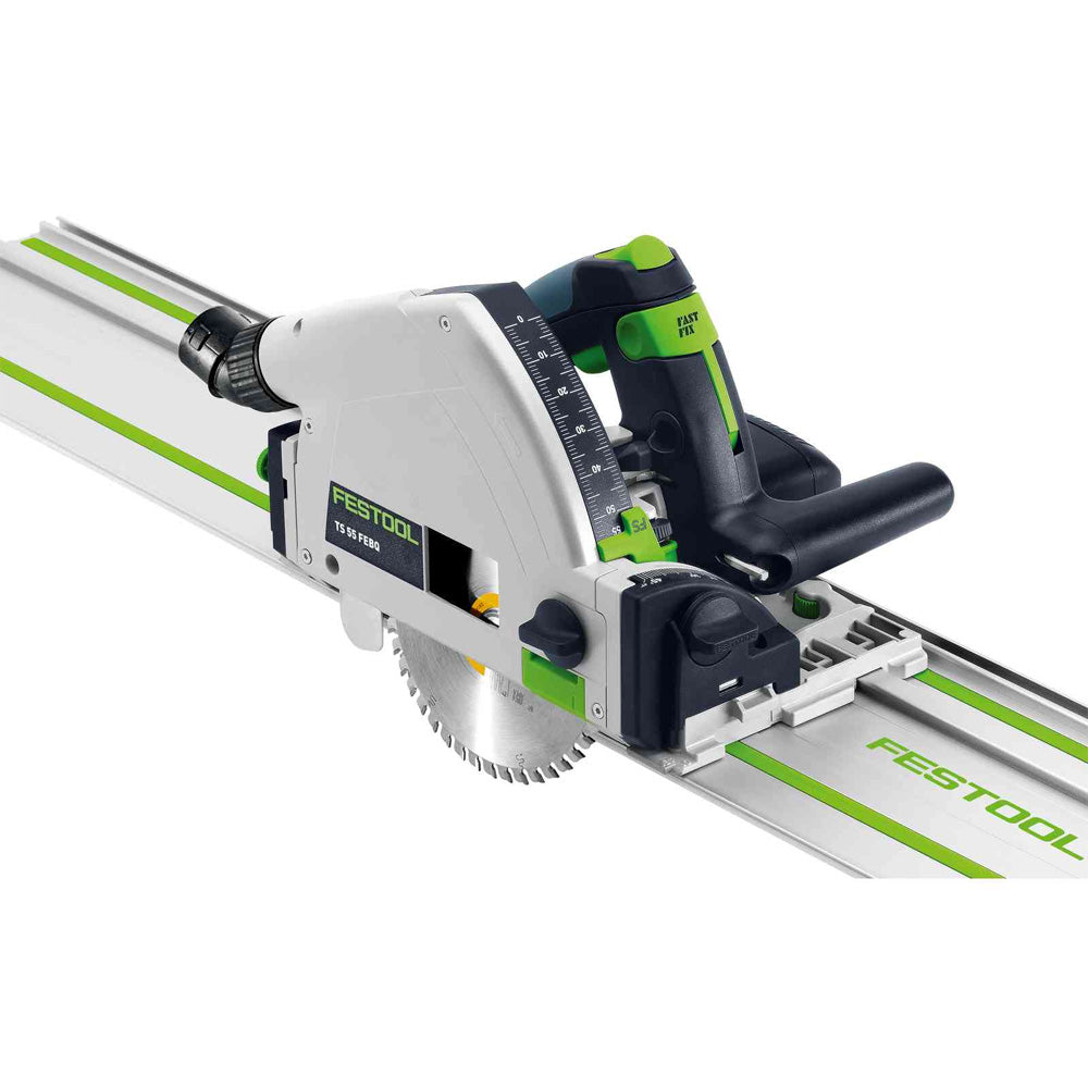 Festool Plunge Cut Track Saw TS 55 FEQ F Set (With 55