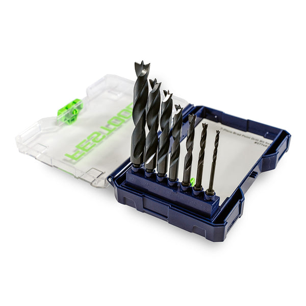 Festool Brad Point Drill Bit Set BKS D 1/8''-1/2'' CE/W/7