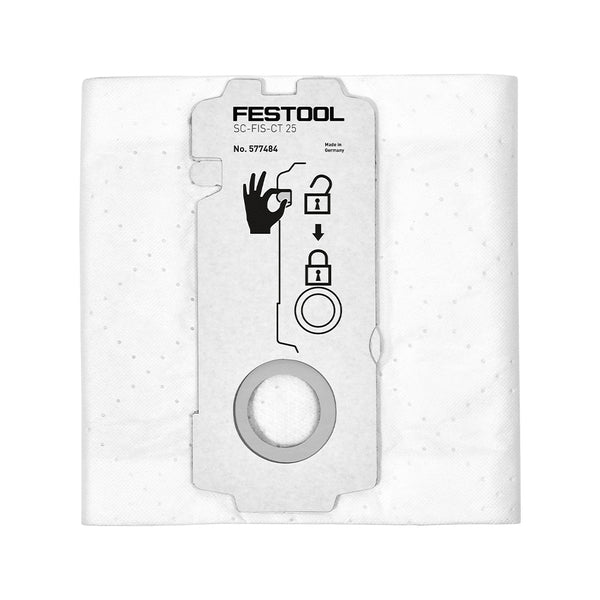 Festool SELFCLEAN Filter Bags SC-FIS-CT 25 (5 Pack)