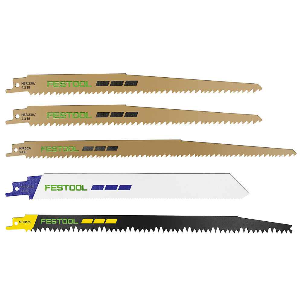 Festool Reciprocating Saw Blade Set RS-SORT/5